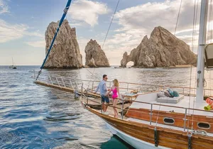 Romantic Sailboat Sunset: Live Music, Premium Bar & Dinner -Cabos