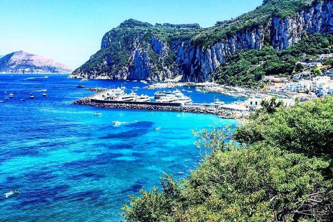 From Capri Semi-Guided tour of island at Pier 23 at 10,35