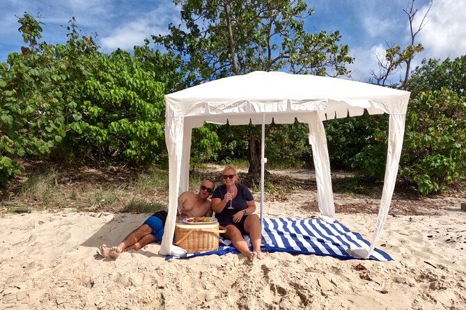 Wave Break Island & Pelican Feeding Cruise Relax, Sip and Explore