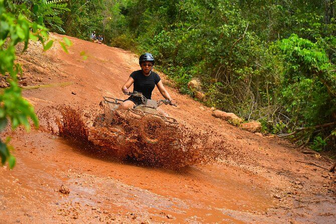 Super Combo ATV in Cancun with Zipline, Snorkel, Cenote, transfer