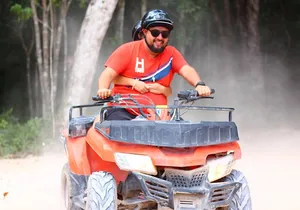 ATV's and Off Road Vehicles with Ziplines and Cenotes