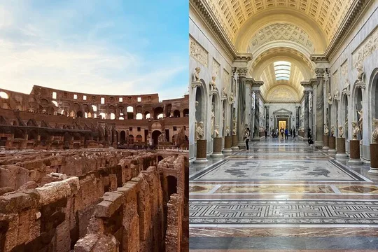 Rome: Colosseum and Vatican Museums Combo Guided Tour