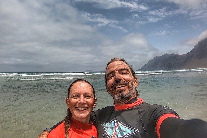Longboard Private Surf Lessons in Caleta de Famara Spain