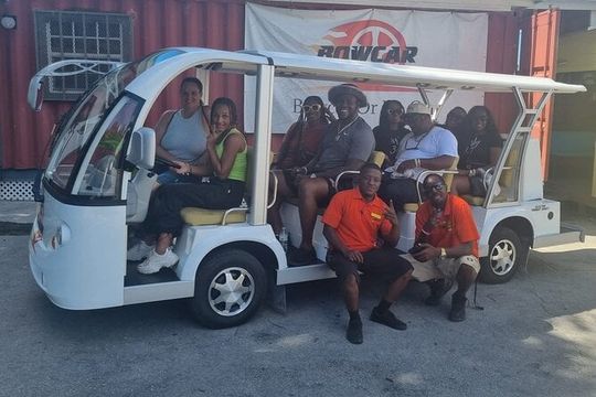 Electric Bus tour of Nassau with sampling of local food & drinks