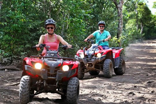 Drive an Atv, enjoy Ziplines and swim in a Cenote from Cancun and Riviera Maya