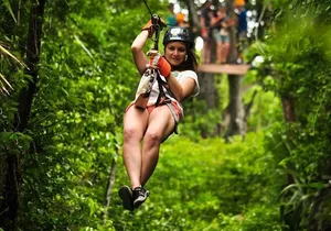 Adrenaline Day! ATV (Single) Ziplines & Cenote Swim From Cancun