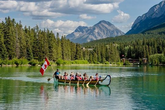 Banff National Park Big Canoe Tour