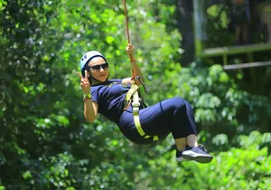 Zipline adventure with ATV's & sacred cenote. Snack included!