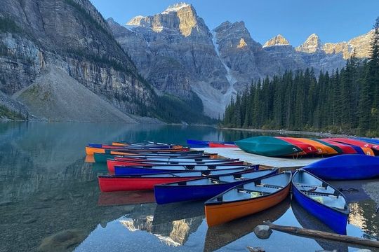 Moraine Lake Sunrise or Daytime tour w/ Lake Louise Option.