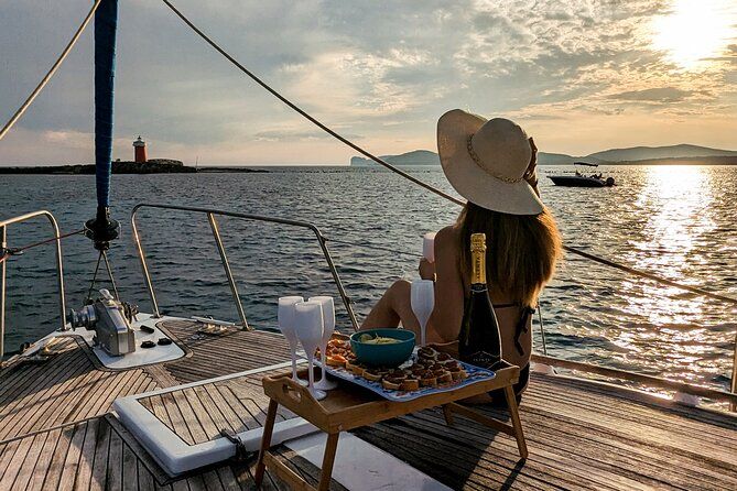 Sunset and Aperitif on a Sailing Boat in Alghero