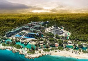 Xcaret Aquatic Theme Park Private 12 hrs Trip from Cancun by van