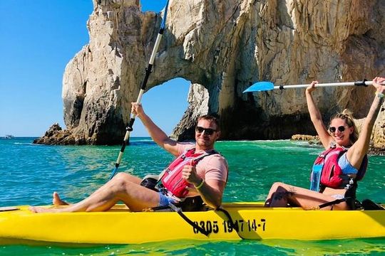 Private Los Cabos Arch & Playa del Amor tour by Glass bottom kayak