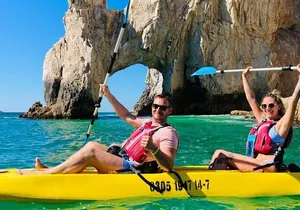 Private Los Cabos Arch & Playa del Amor tour by Glass bottom kayak
