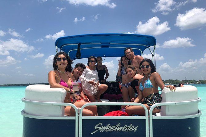Bacalar Seven Color Lagoon Boat Adventure with Grill Option