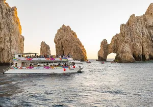 Cabo Sunset Dinner Cruise: Fajitas, Lands End and Party