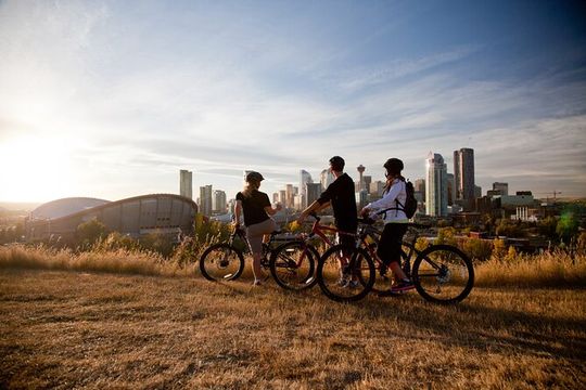 Calgary City Highlights 3 Hour Bike Tour, E-Bike Upgrade Avail.