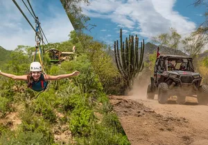 Fully Automatic Polaris 570cc ATV on Beach and Desert