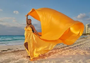 Flying dress photoshoot cancun