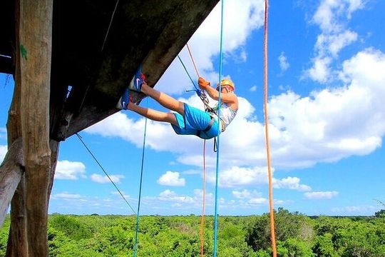 Rappel, Zipline & Water Adventure: Laguna Yalkú & Cenote