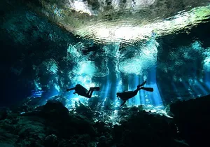 2 dives in Cenote Dos ojos Certified Divers