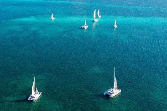 Sailing Catamaran with Open Bar to Isla Mujeres
