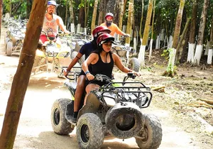 Experience ATV (shared) Ziplines & Cenote with Lunch from Cancún