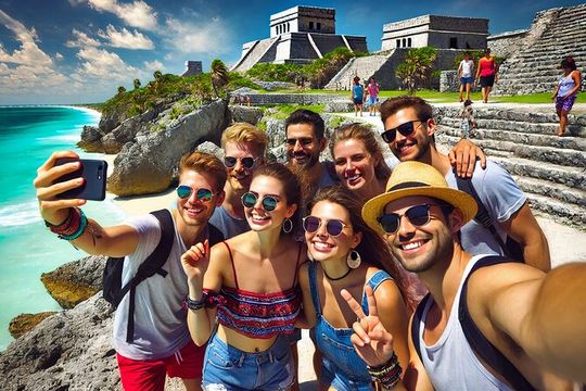 Guided tour to Tulum & Cobá ruins + Cenote + Buffet + PDC