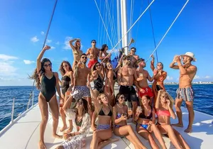 Sailing Catamaran in Cancun with Open Bar