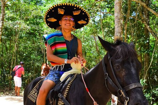 Jungle Time! Horseback Ride, ATV Shared, Cenote & Ziplines