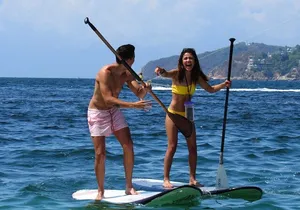 Paddle Boarding At Acapulco´s Bay