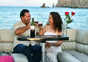 Private Customized Tritoon Boat rental, Snorkeling, Sunset.