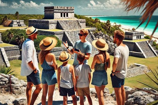 Guided tour to Tulum and Coba ruins, Cenote & Playa del Carmen