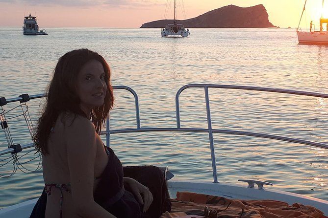 Cala Bassa & Cala Compte in Catamaran, sunset closing!!