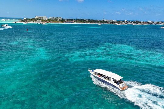 Isla Mujeres Luxury Catamaran Snorkel & Beach Club Adventure