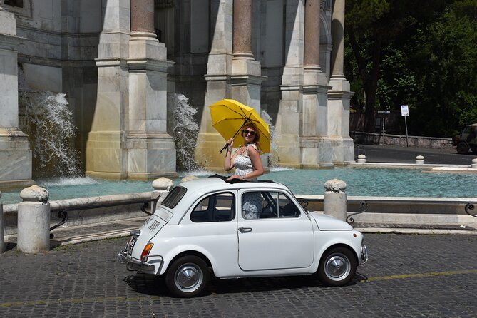 Rome Private Fiat500 Photoshoot with a Local Roman & Hotel Pickup