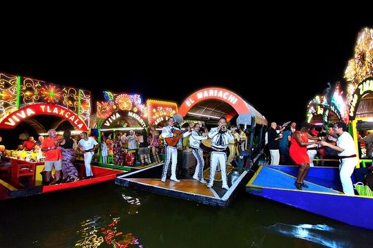 Mexican Party Tour Xoximilco with Transportation from Playa del Carmen