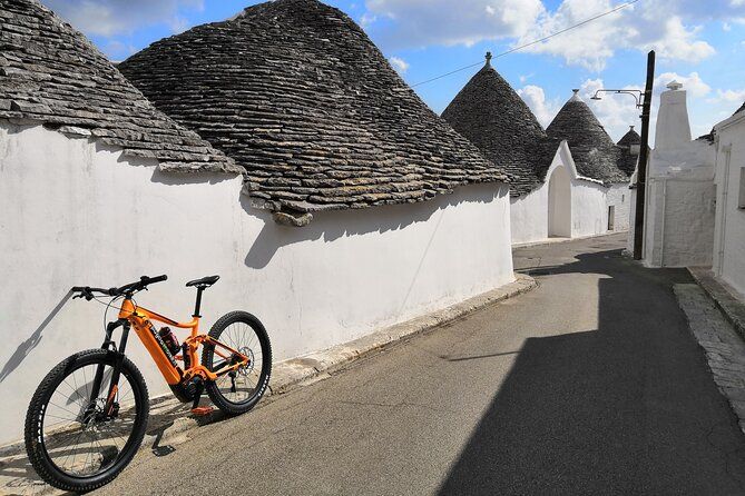 E-bike Guided tour Locorotondo and Alberobello, wine in vineyard