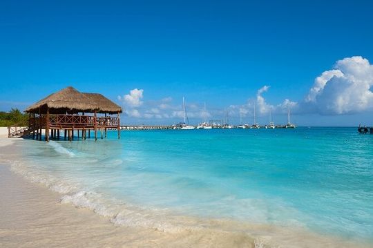 Fascinating beach club at Riviera Maya, full day pass with transport included