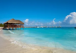 Fascinating beach club at Riviera Maya, full day pass with transport included