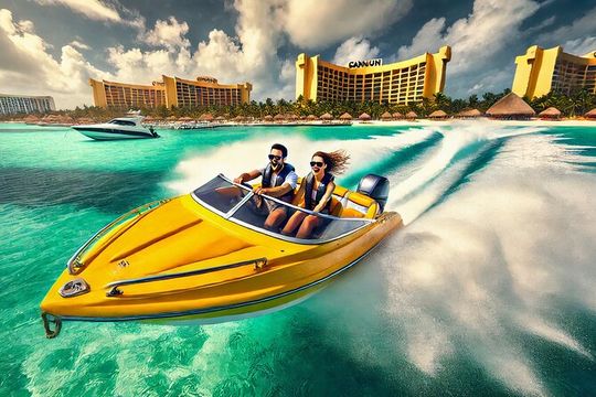 Adrenaline & Reefs: Speedboat and Snorkeling in Cancun