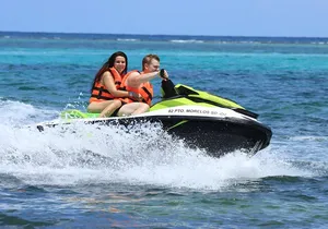 Drive a Waverunner in the beautiful Maroma Beach with transport