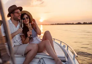 Romantic Adults Only Catamaran at Sunset