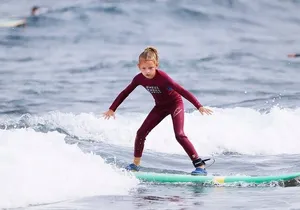 Group Surf Class in Playa de Las Américas with Photographs