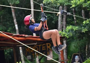 Adrenaline Combo 3 in 1 - ATV'S, (Shared), Ziplines & Cenote from Cancún