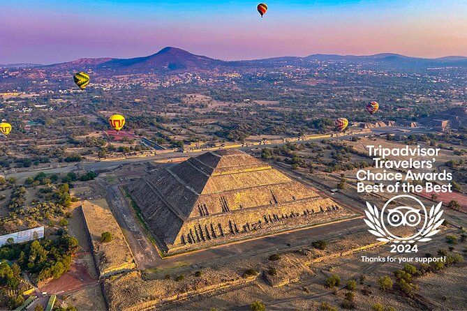 Balloon Flight with Teotihuacan & Guadalupe Shrine Full day Tour