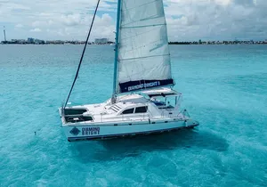 Luxury Catamaran tour to Isla Mujeres with transportation from Playa del Carmen