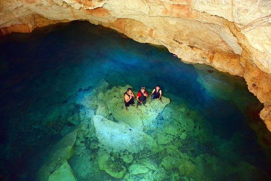 Discover a Mayan Adventure with cenotes & a lagoon. Snorkel & Buffet included.