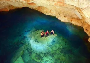 Discover a Mayan Adventure with cenotes & a lagoon. Snorkel & Buffet included.