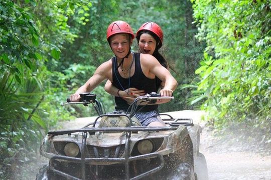 ATV Jungle Adventure! Cenote Swim & Zplines (Shared ATV)