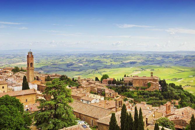 Private Tour: Orcia Valley to Montalcino and Montepulciano with Brunello Wine Tasting